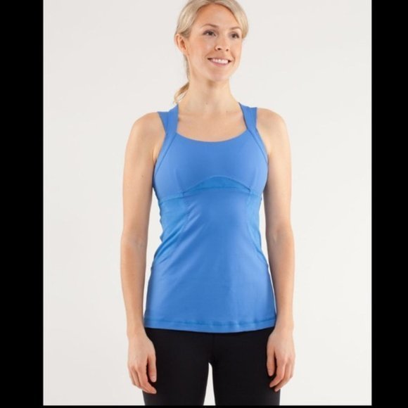 Lululemon Chaturanga Tank in Color: Porcelain Blue - Picture 2 of 10